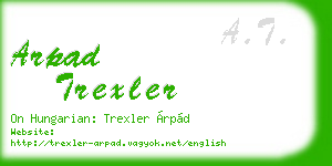 arpad trexler business card