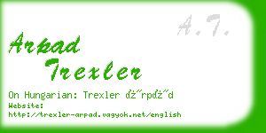 arpad trexler business card